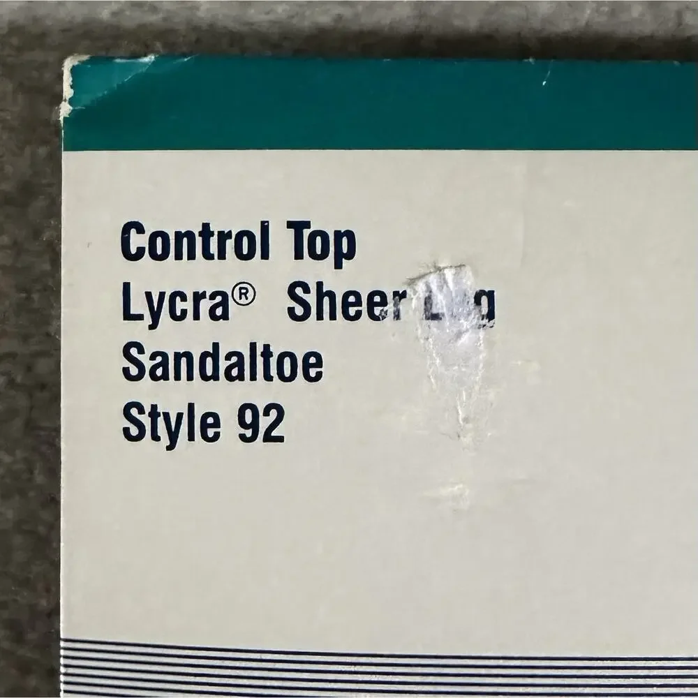 NEW Nordstrom Hosery Control Top Sandaltoe Style 92 Vanilla Size D